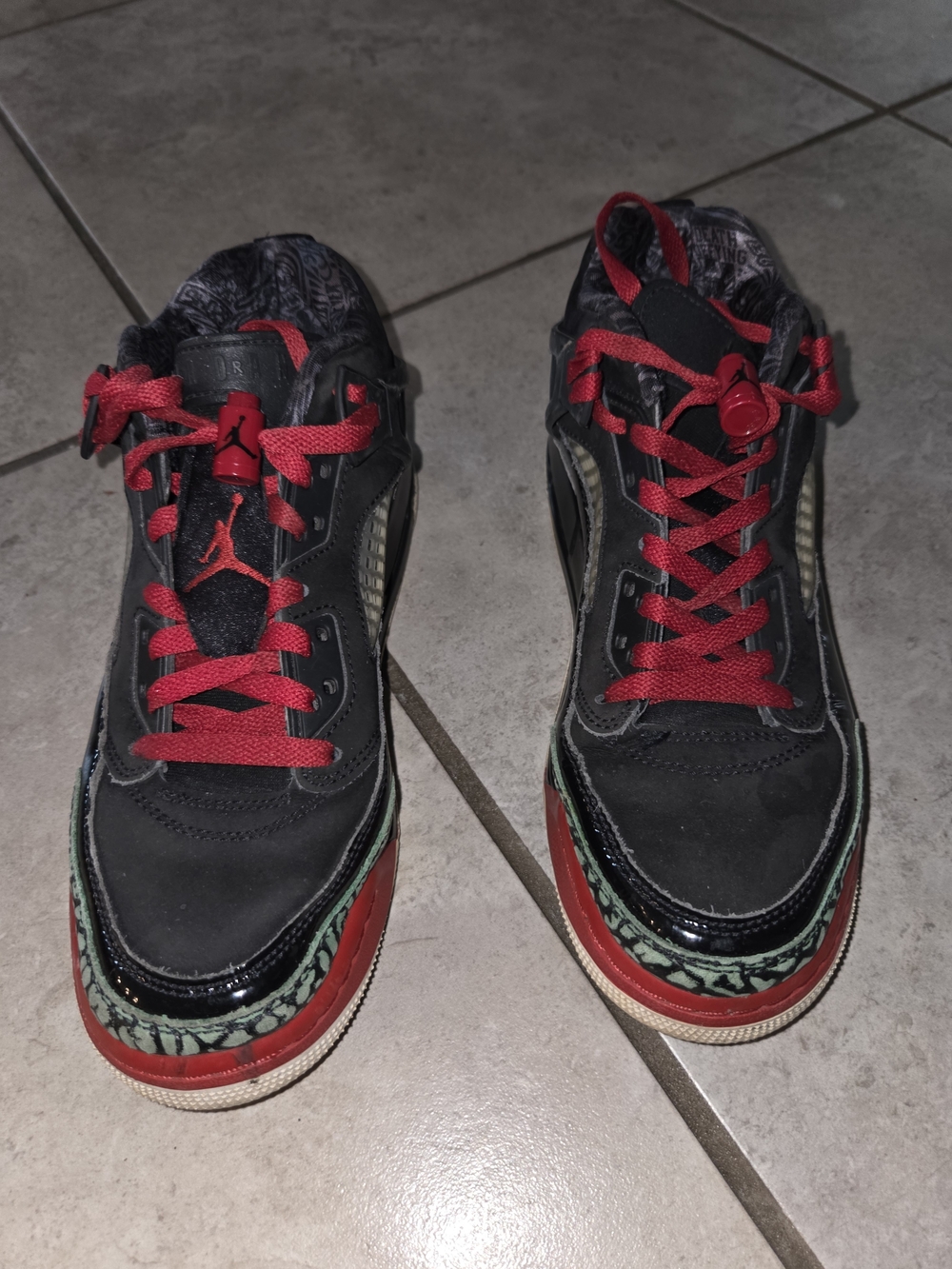 Nike Air Jordan Women's Black & Red Retro Sneakers